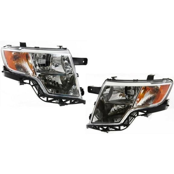 Geelife Headlight Set For Ford 2007-2010 Edge Sport Utility Left and Right With Bulb 2Pc