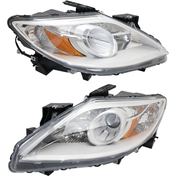 Geelife Headlight Set For Mazda 2010-2012 CX-9 Sport Utility GT GS Grand 2Pc
