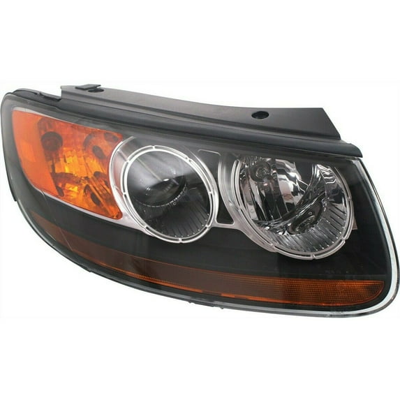 Geelife Headlight with 2-Plug-In Connector Right Side For 07 Santa Fe Sport Utility