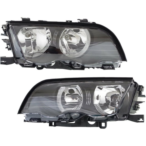 Geelife Headlights Headlamps Left & Right Lamp Pair Set For BMW 3 Sedan Series