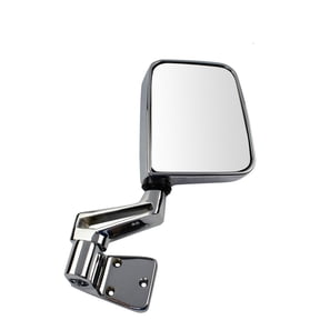 Geelife Hinge Mounted Chrome Manual Mirror Passenger Right For Jeep TJ Wrangler