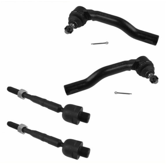 Geelife Inner & Outer Tie Rod Kit Set of 4 LH & Sides For 2007-2014 Edge 2007-2015 MKX