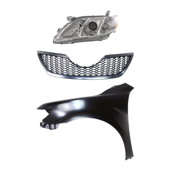 Geelife Kit Headlight Driving Head light Headlamp Driver Left Side Hand Sedan for Camry