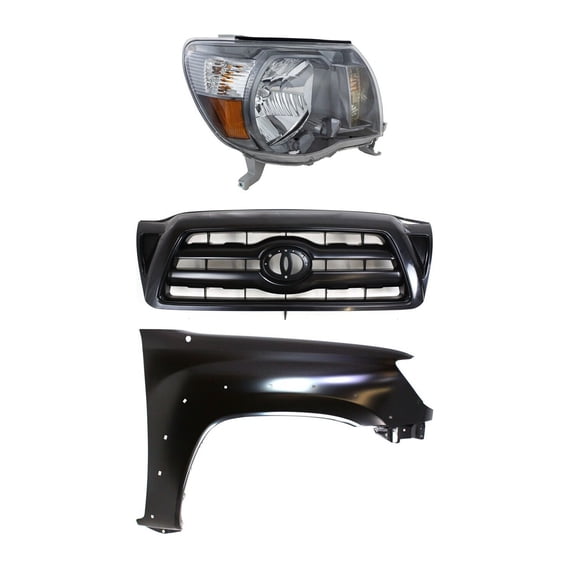Geelife Kit Headlight Driving Head light Headlamp Passenger Right Side Hand for Tacoma