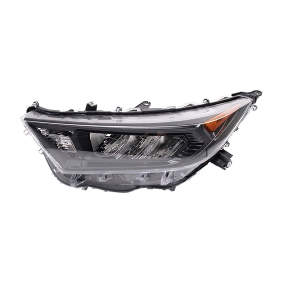 Geelife Left Headlight Assembly Black Bezel For 19-21 RAV4 LE LE Driver Side