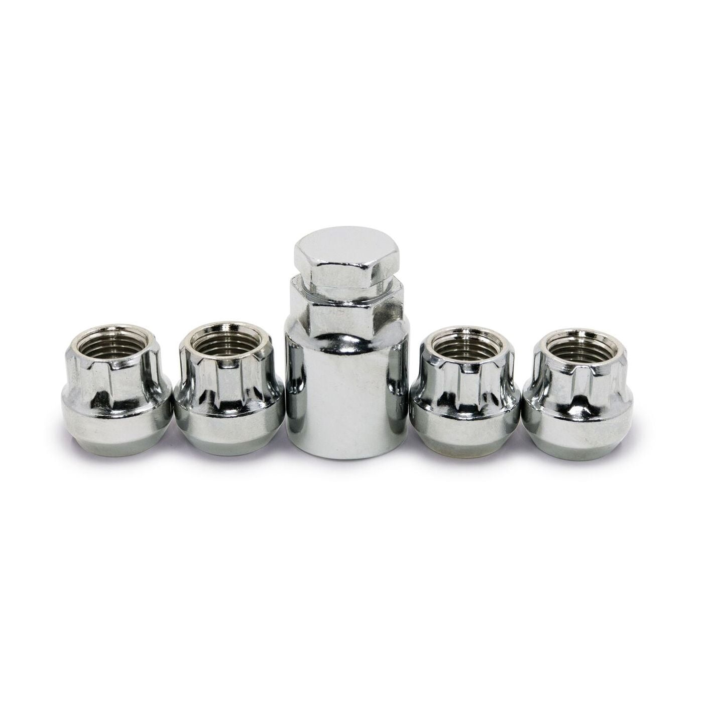 Geelife Lug Wheel Lock Nuts 1/2 Chrome Open End Bulge Acorn Locking Lug ...