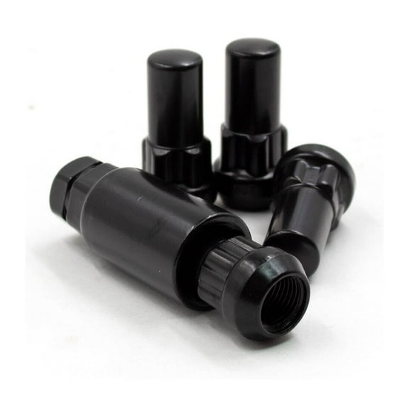 Geelife Lug Wheel Lock Nuts 14x2 Black Bulge Acorn 1.9" Locking Lugs