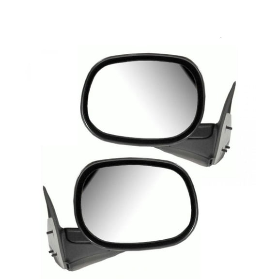 Geelife Manual Mirrors Folding Left/Right Pair Set For Dodge Ram 1500 2500 3500 Truck