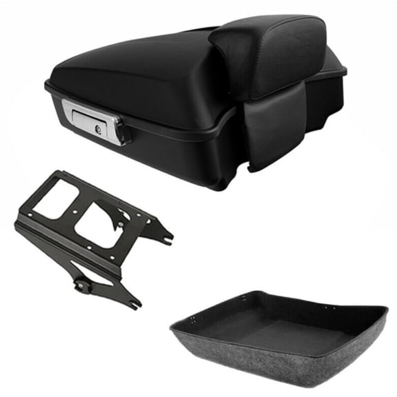 Geelife Matte Black Chopped Trunk Mount Rack For 2009-2013 Harley-Davidson Tour Pack