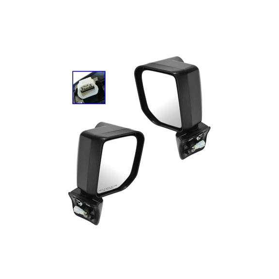Geelife Mirror Power Signal Black Left Right Side Pair For Toyota 07-14 FJ Cruiser