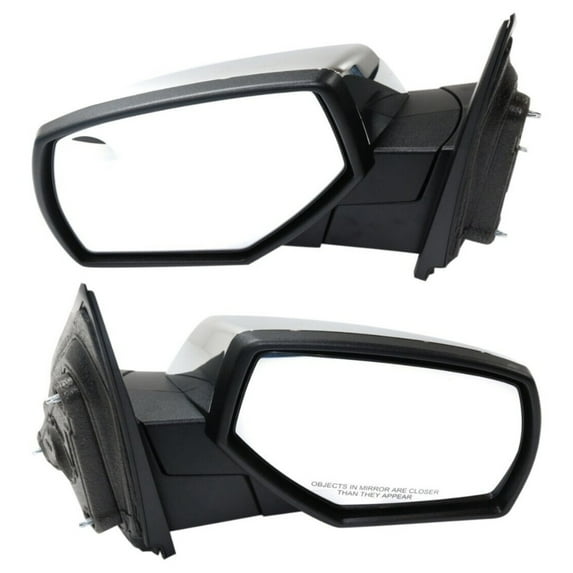 Geelife Mirror Set Of 2 For 2014-2018 Chevrolet Silverado 1500 Manual Chrome