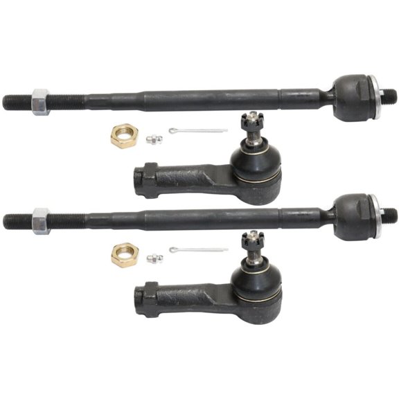 Geelife New Tie Rod Ends Set of 4 Front Driver or Passenger Side Inner Interior Inside