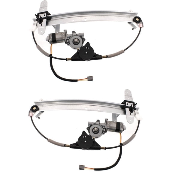 Geelife New Window Regulators 2pcs Rear Driver & Passenger Side Left Right Mercury Pair