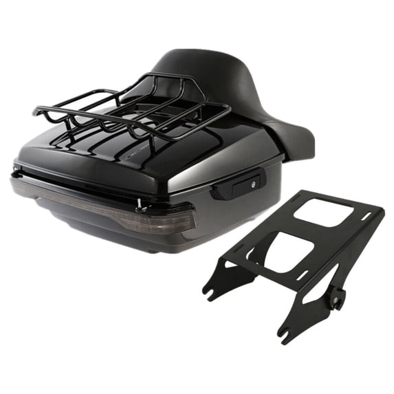 Geelife Pack Trunk Pad Mount Rack & Tail Light For 2014-2021 Harley-Davidson Tour Pak