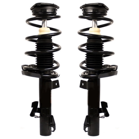 Geelife Pair Set of 2 Front Strut Mounts and Coil Spring Kit For 2004-13 3 2006-10 5 3 5