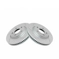 thumbnail image 1 of Geelife Performance Disc Brake Rotor Drilled & Slotted Front G-Coated Pair, 1 of 9