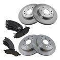 thumbnail image 1 of Geelife Posi Semi-Metallic Brake Pad & Rotor Front & Rear Kit for GMC Chevy, 1 of 7