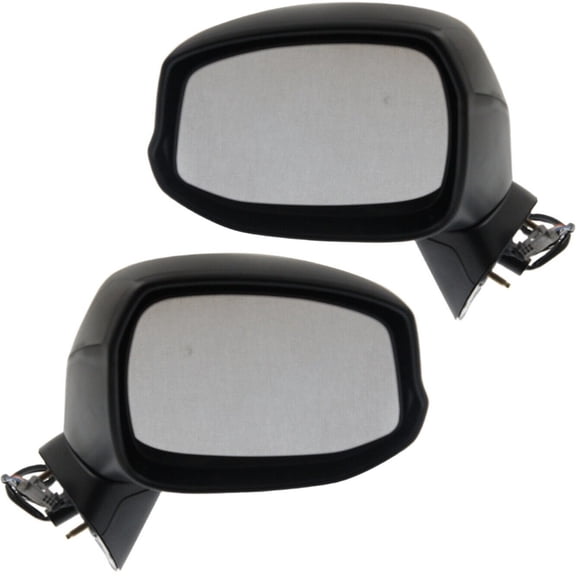 Geelife Power Mirror For 2012-2013 Honda Civic Manual Folding Set Of 2 Light Textured