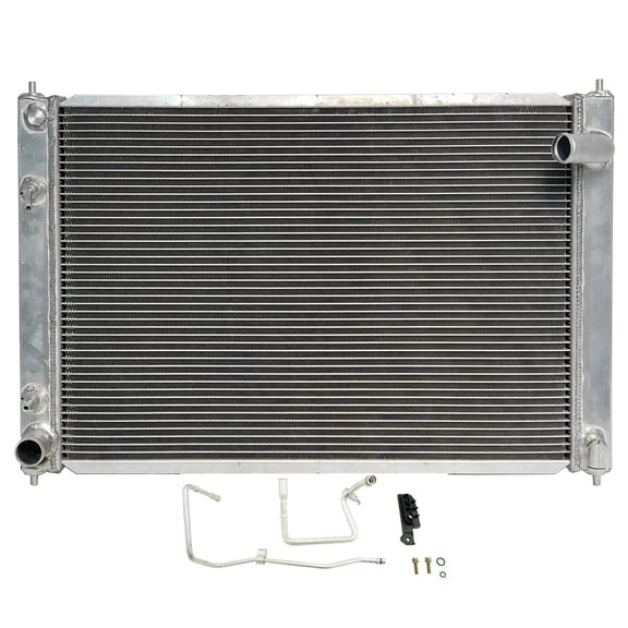 Geelife Radiator Condenser Combo For Infiniti G25 G35 G37 Q40 Q60 Nissan 370Z