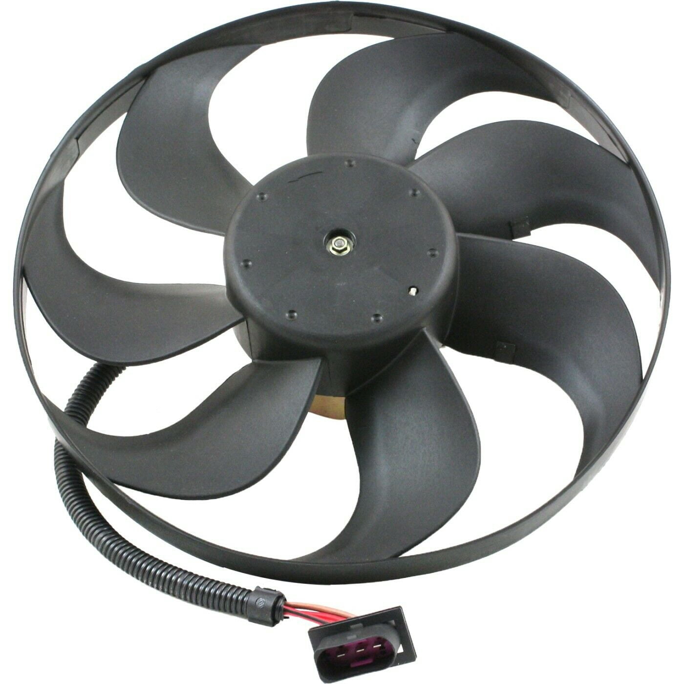 Jeeto Radiator Fan Geelife Radiator Cooling Fan Assembly Motor Blade For Golf Jetta ...