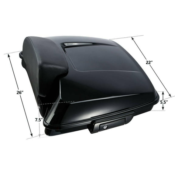 Geelife Razor Trunk Backrest Pad For 2014-2022 Harley-Davidson Tour Pak Pack