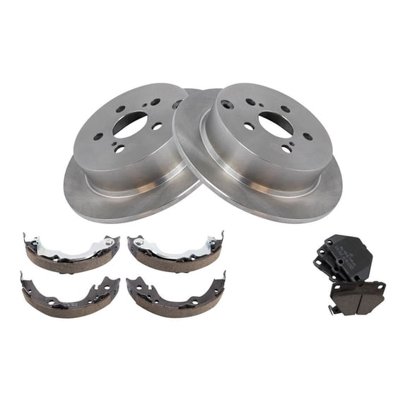 Geelife Rear Brake Pad & Rotor Kit Fits 03-06 Vibe 00-05 Celica 05-06 Corolla Matrix