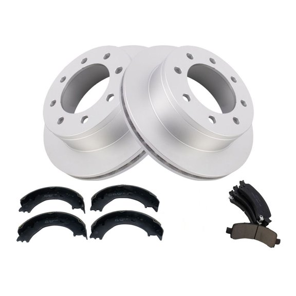 Geelife Rear Brake Pad & Rotor Kit Fits 03-08 Chevrolet Express 2500 3500 GMC Savana