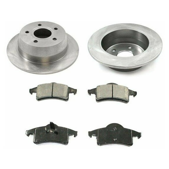 Geelife Rear Brake Pad and Rotor Kit For Grand Cherokee 99-04 Jeep Grand Cherokee