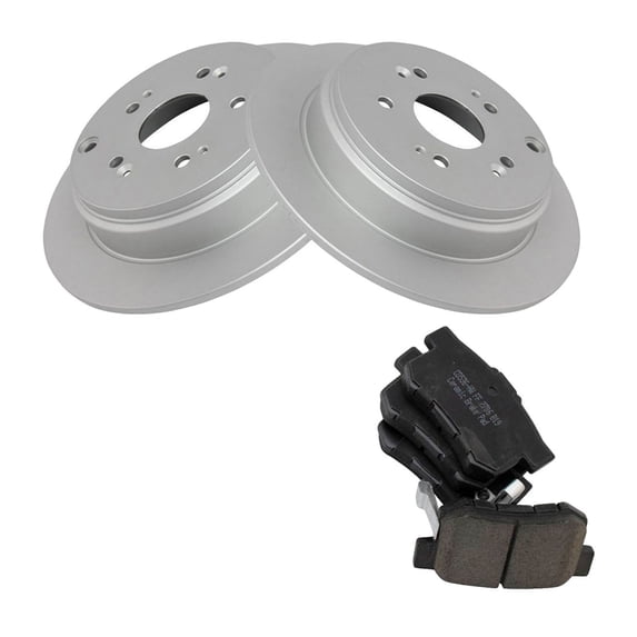 Geelife Rear Ceramic Brake Pad & Coated Rotor Kit For 2007-2012 RDX Sport Utility SUV