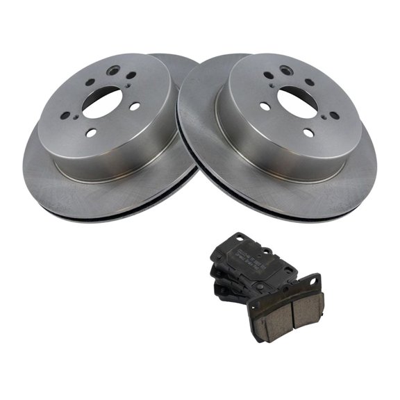 Geelife Rear Ceramic Brake Pads & 2 Rotors Discs Kit for Lexus GS IS Series