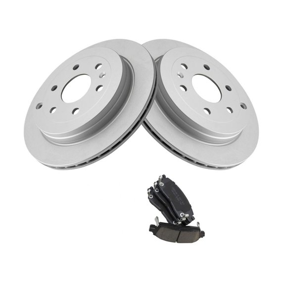 Geelife Rear Ceramic Brake Pads & G-Coated Rotors Kit for Buick Chevy GMC Saturn
