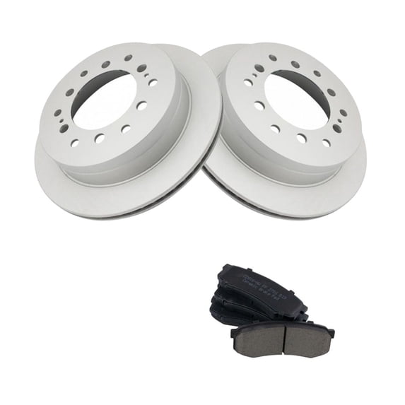 Geelife Rear Ceramic Pads & G-Coated Brake Rotors Kit for Toyota Lexus