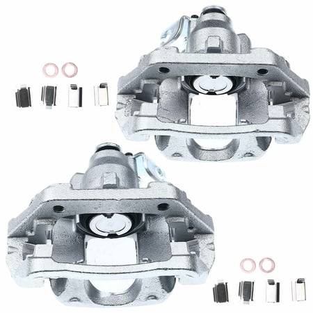 Geelife Rear Left & Right Brake Calipers For Ford 10-12 Taurus Lincoln 12 MKS w/Bracket
