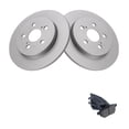 thumbnail image 1 of Geelife Rear Metallic Brake Pad & Coated Rotor Kit w/Fluids for Vibe Matrix Corolla, 1 of 9