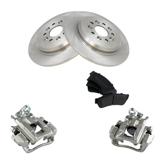 Geelife Rear Metallic Brake Pad, Rotor & Caliper Kit Taurus flex Explorer