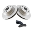 thumbnail image 1 of Geelife Rear Metallic Brake Pads & G-Coated Rotors Kit for Cadillac Chevy GMC, 1 of 8