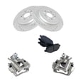 thumbnail image 1 of Geelife Rear Performance Brake Rotor, Ceramic Pad & Caliper Kit Explorer, 1 of 9