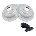thumbnail image 1 of Geelife Rear Performance Drilled Slotted Brake Rotor & Posi Pad Set for Subaru, 1 of 6