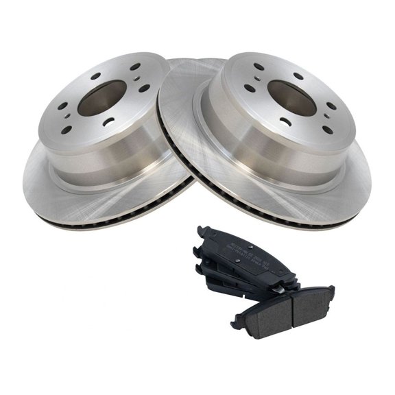 Geelife Rear Posi Metallic Brake Pad Rotor Kit for Chevy GMC 1500 Tahoe