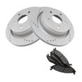 thumbnail image 1 of Geelife Rear Semi Metallic Brake Pad & Performance Rotor Kit for Ram Durango Aspen, 1 of 9