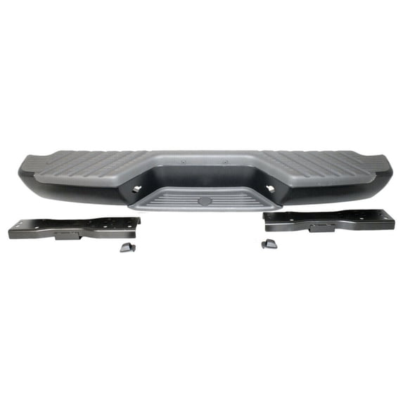 Geelife Rear Step Bumper Assembly Primed Steel with Brackets For 2001-04 Nissan Frontier