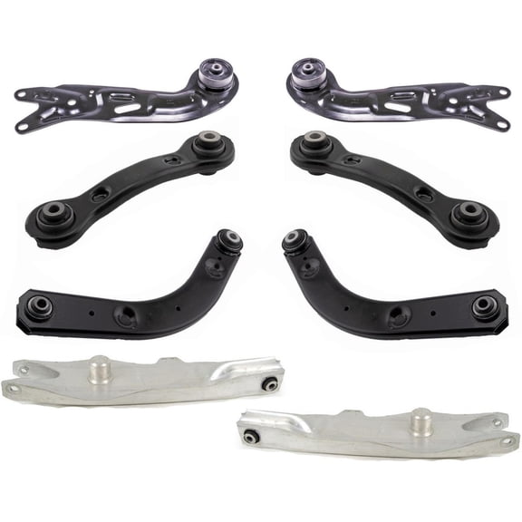Geelife Rear Upper & Lower Control Arms Fits Chevrolet Malibu 2004-2012 W/ Rear Disc