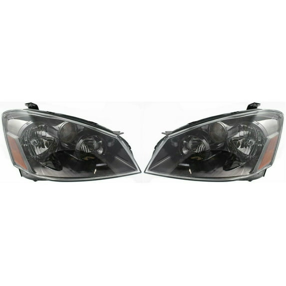 Geelife Replacement Black Headlight Pair For 05-06 Altima Sedan 4 Door Sedan w/Bulbs