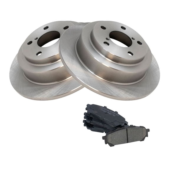 Geelife Rotor & Brake Pad Posi Ceramic Rear LH Kit for Saab Subaru