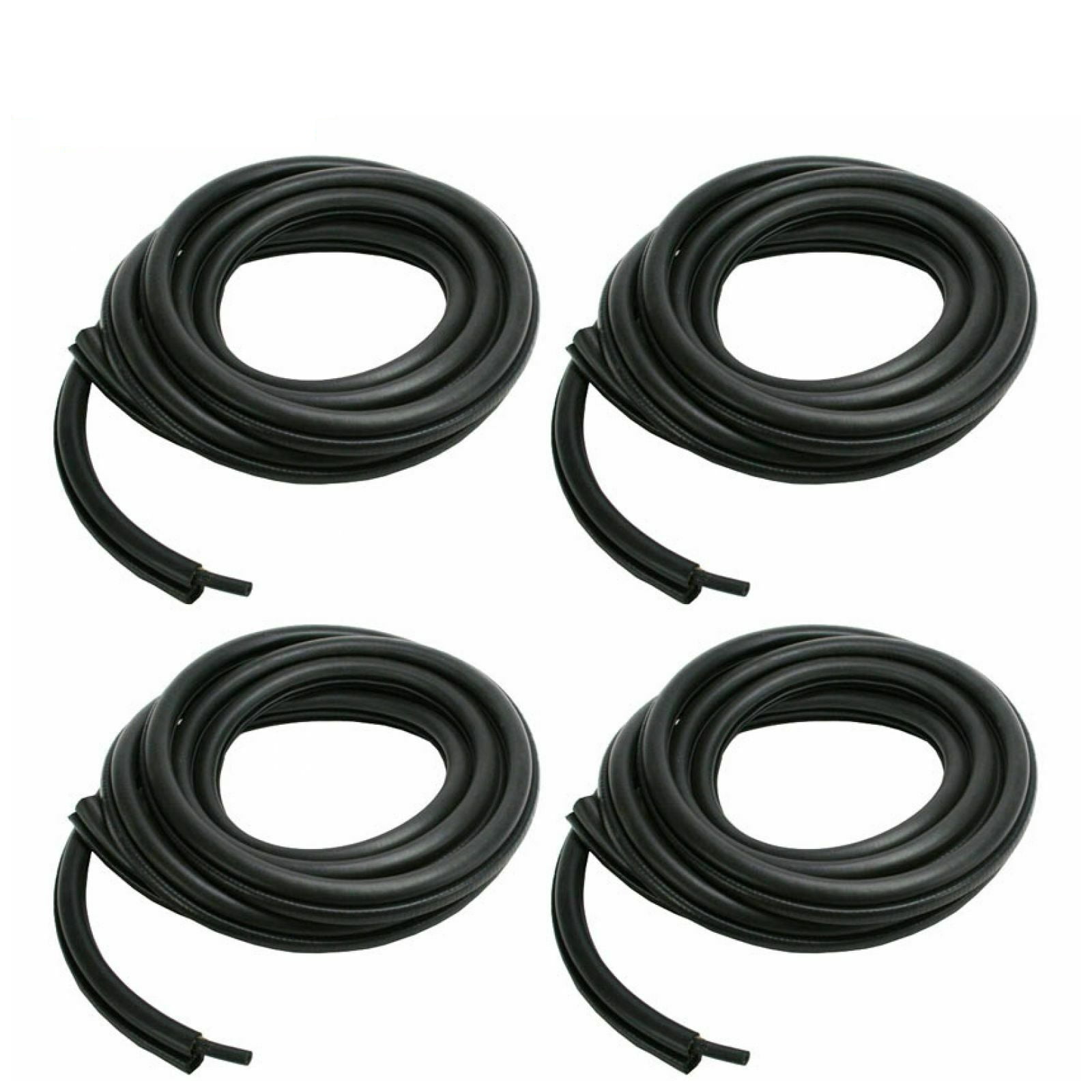 Geelife Rubber Weatherstrip Door Seals Front & Rear 4-pc Set Kit For ...