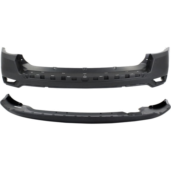Geelife Set of 2 Bumper Covers Fascias Rear Upper For Jeep 2011-2017 Compass Pair