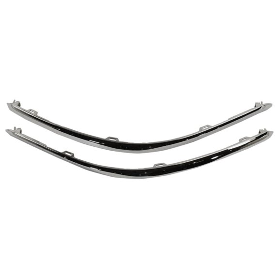 Geelife Set of 2 Bumper Face Bar Trims Molding Step Pads Rear Driver & Passenger Pair