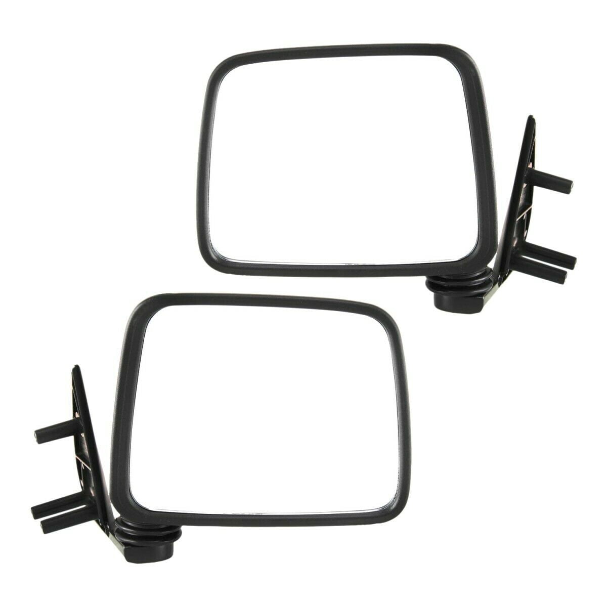 Chrome Manual Side View Mirrors Pair For Nissan D21 Hardbody Pickup - Left & Right Set
