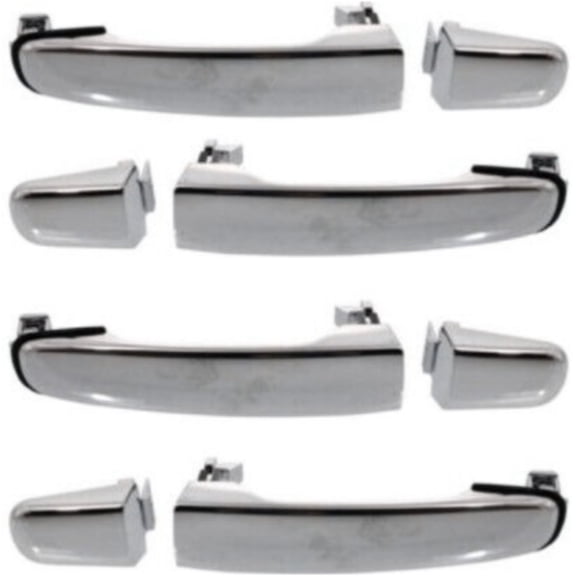 Geelife Set of 4 Door Handles Front & Rear Driver Passenger Side Chevy Chrome Coupe