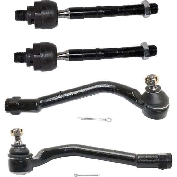 Geelife Set of 4 Tie Rod Ends Front Driver & Passenger Side Inner Interior Inside